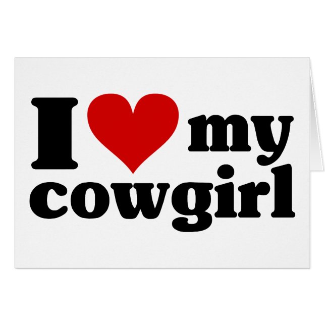 I coeur ma cow-girl (Devant horizontal)