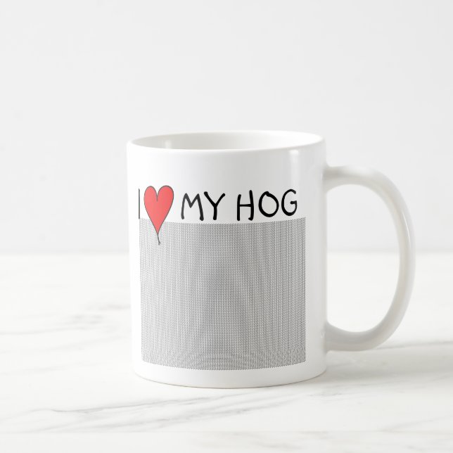 I coeur ma tasse de porc (Droite)
