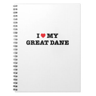 I coeur mon carnet de great dane