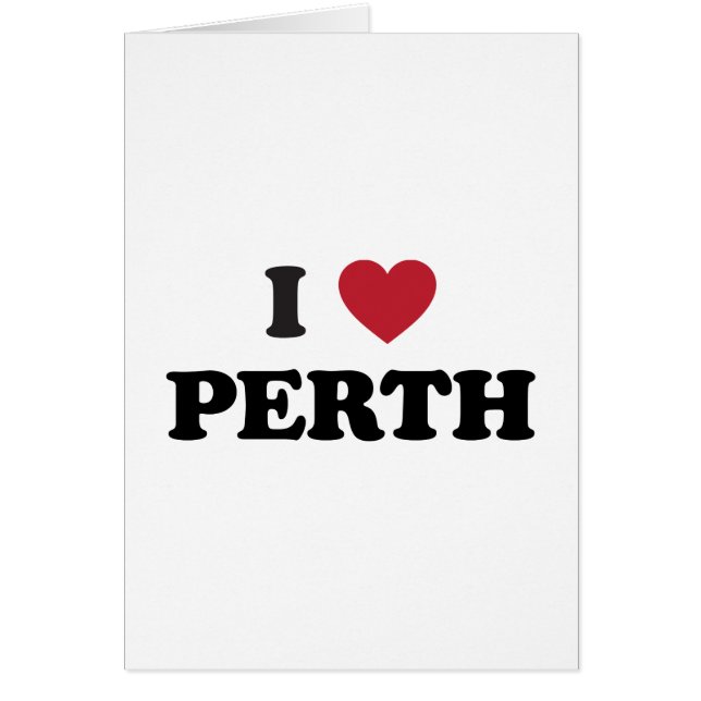 I coeur Perth Australie (Devant)