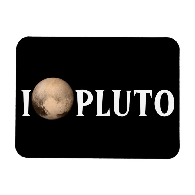 I Coeur Pluto New Horizon Flexible Magnet (Horizontal)