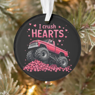 I Crush Hearts Funny Monster Truck Valentine’s