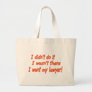 I didn't do it.... large tote bag
