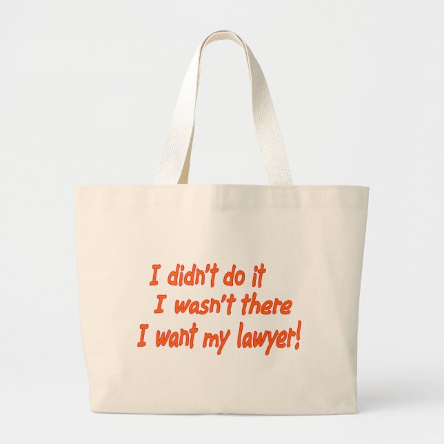 I didn't do it.... large tote bag (Devant)