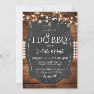 I Do BBQ Barbecue Bridal Shower Invitation