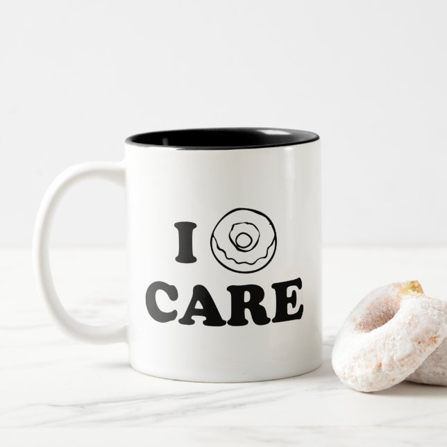 I Donut Care Coffee Mug (Avec donut)