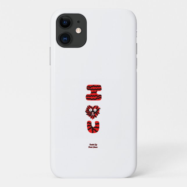 I Fuzzy U Apple iPhone 11 Coque (Dos)