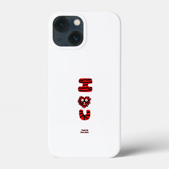 I Fuzzy U Apple iPhone 13 Mini Coque (Verso)