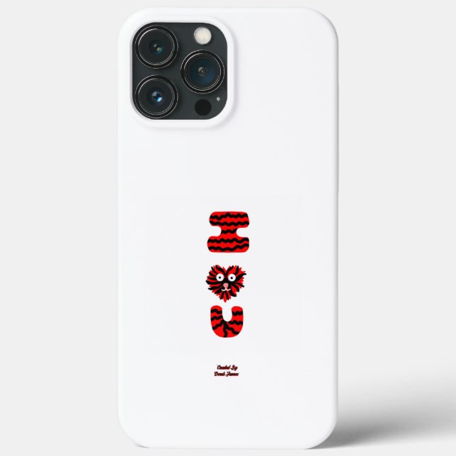 I Fuzzy U Apple iPhone 13 Pro Max Coque (Verso)