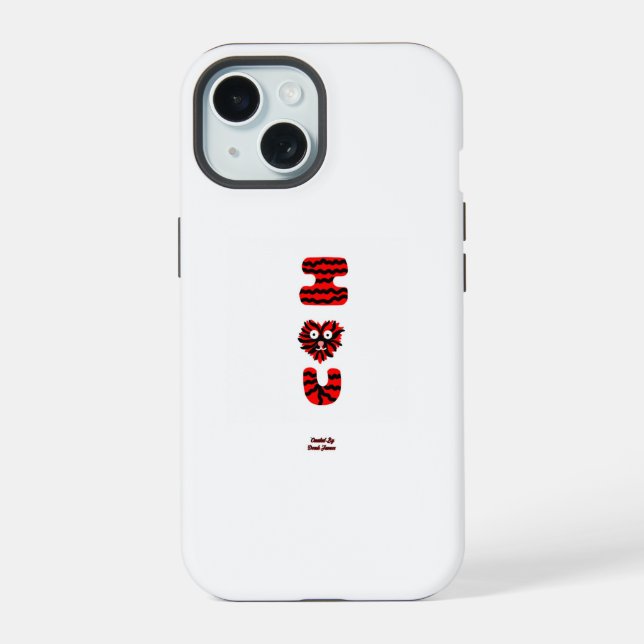 I Fuzzy U Apple iPhone 15 Coque (Verso)
