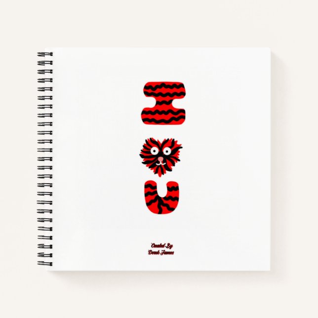 I Fuzzy U Spiral Carnet (Devant)