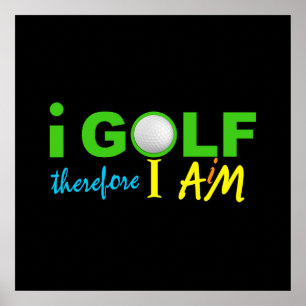 I GOLF poster - personnaliser !