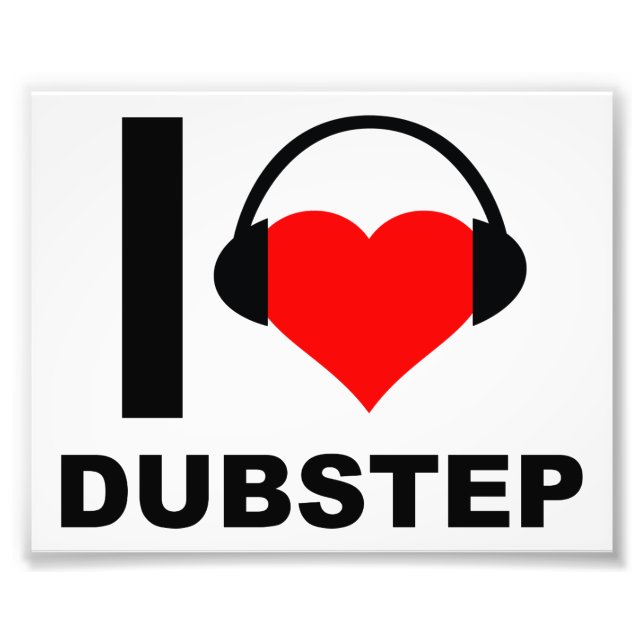 I Heart Dubstep Funny Poster (Devant)