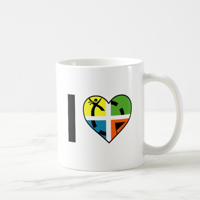 I Heart Geocaching Funny Mug (Droite)