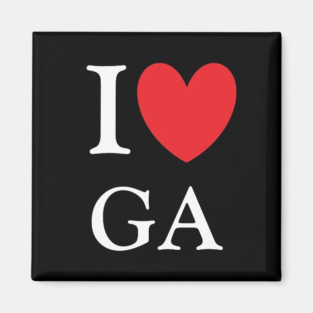 I Heart Georgia Magnet (Devant)