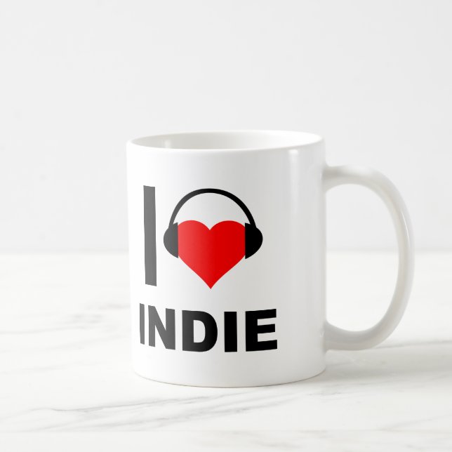 I Heart Indie Funny Mug (Droite)