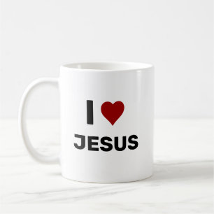 I Heart JesusI Love Jesus Red Heart Coffee Mug