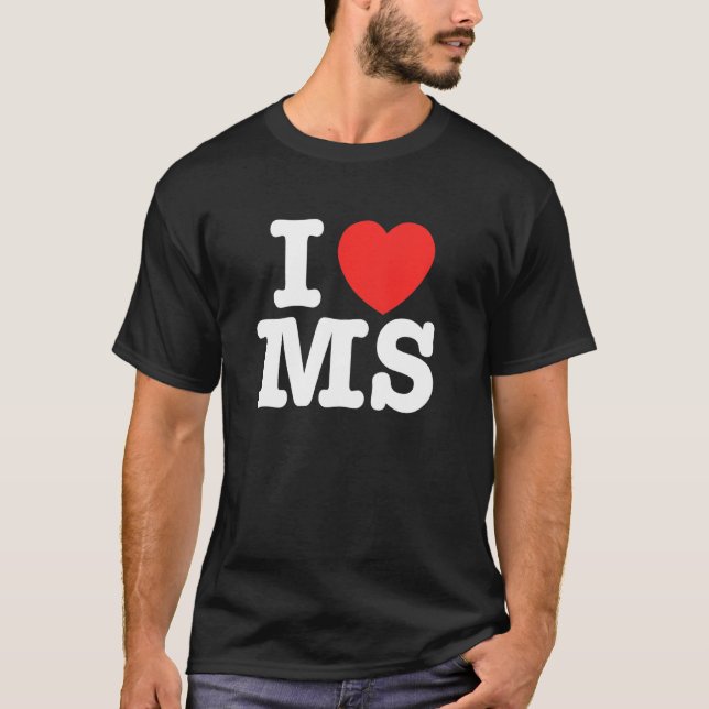 I Heart Mississippi (MS) Love Pullover Sweat - shi (Devant)