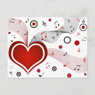 I heart music - Carte postale