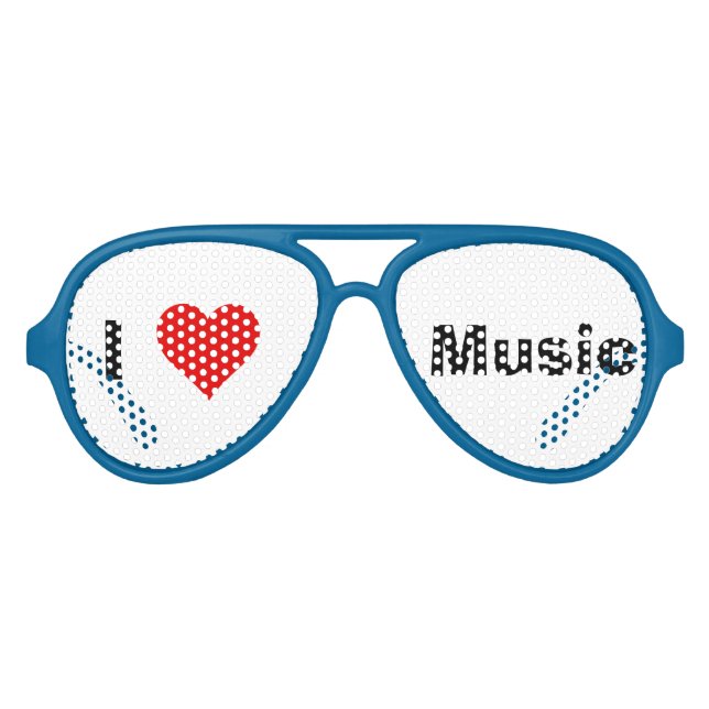 I Heart Music Party Lunettes de soleil (Devant)