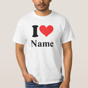I Heart Name (personnalisez-le) T-shirt