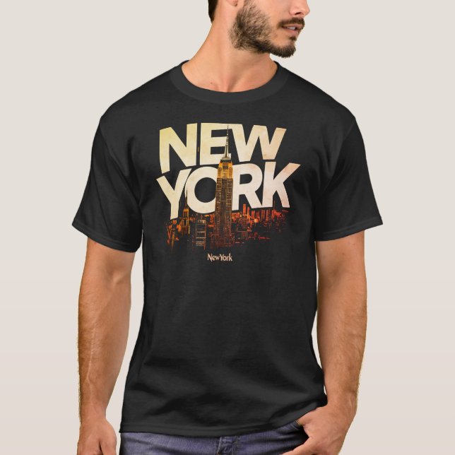 I Heart NYC" T-shirt - Casual New York City Urban  (Devant)