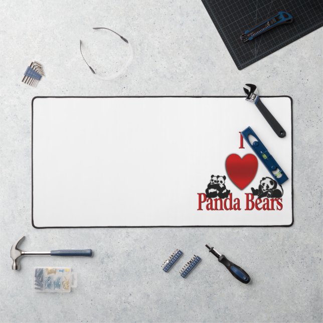 I Heart Panda Bears Fun (Poste de travail)