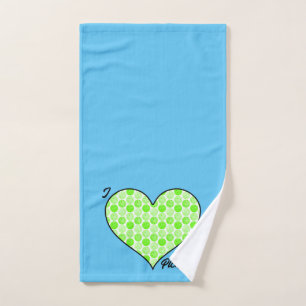 I Heart Pickleball Green Pickleball Coeur rempli