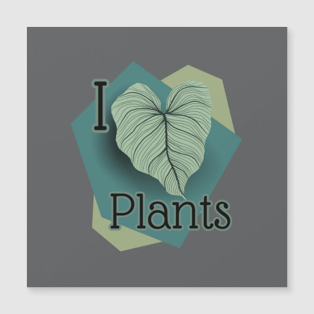 I Heart Plants magnet (Devant)