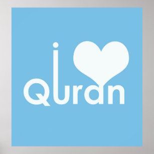 I Heart Quran Poster (mat)