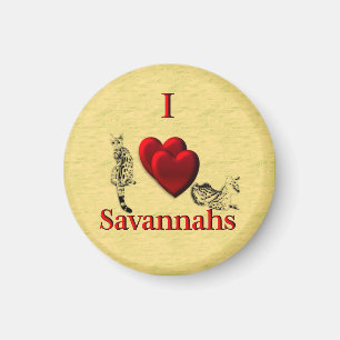 I Heart Savannahs Magnet