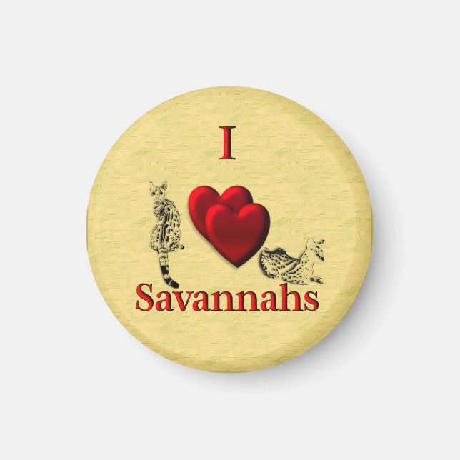 I Heart Savannahs Magnet (Devant)
