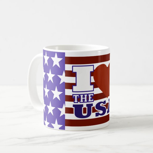 I "Heart" The USA - Mug (Devant gauche)