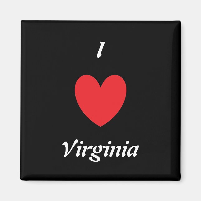 I Heart Virginia Magnet (Devant)