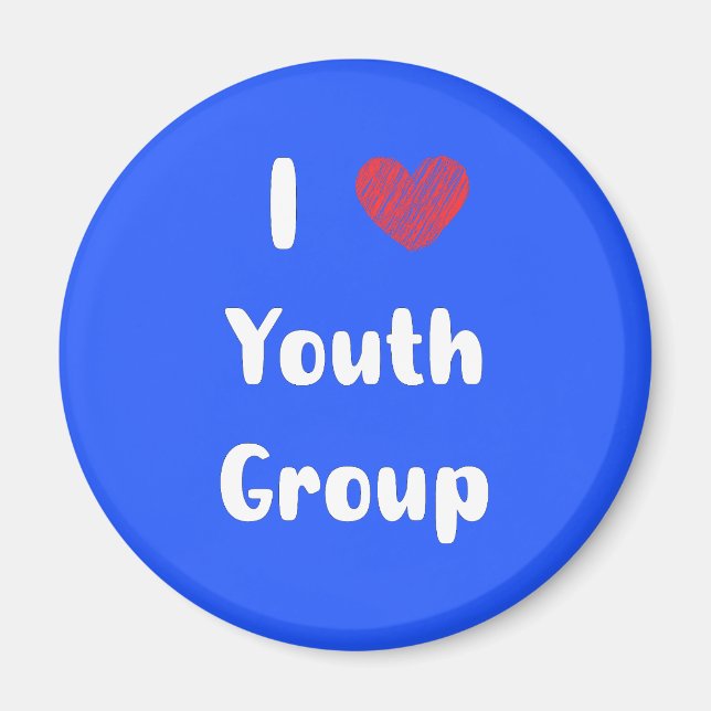 I Heart Youth Group Magnet (Devant)