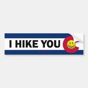 I Hike You Colorado Bumper Sticker