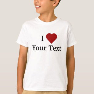I le coeur (personnalisez) badine le T-shirt