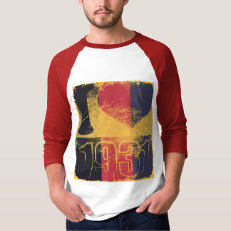 I love 1931 - Pop art T-shirt Vintage