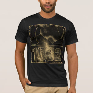 I love 1932 - Vintage éclair et feu T-Shirt