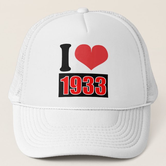 I love 1933 - Casquette (Devant)