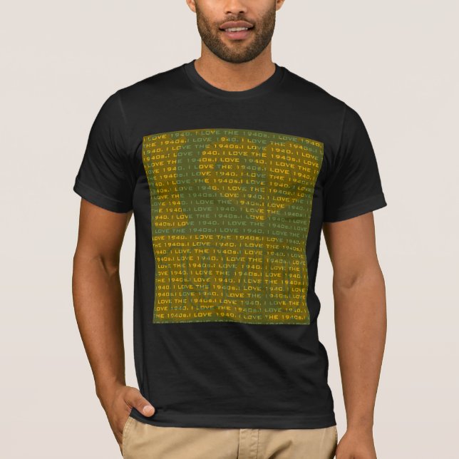 I love 1940 - Monograms T-shirt Vintage (Devant)