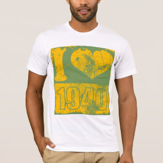 I love 1940 - Pop art T-shirt Vintage