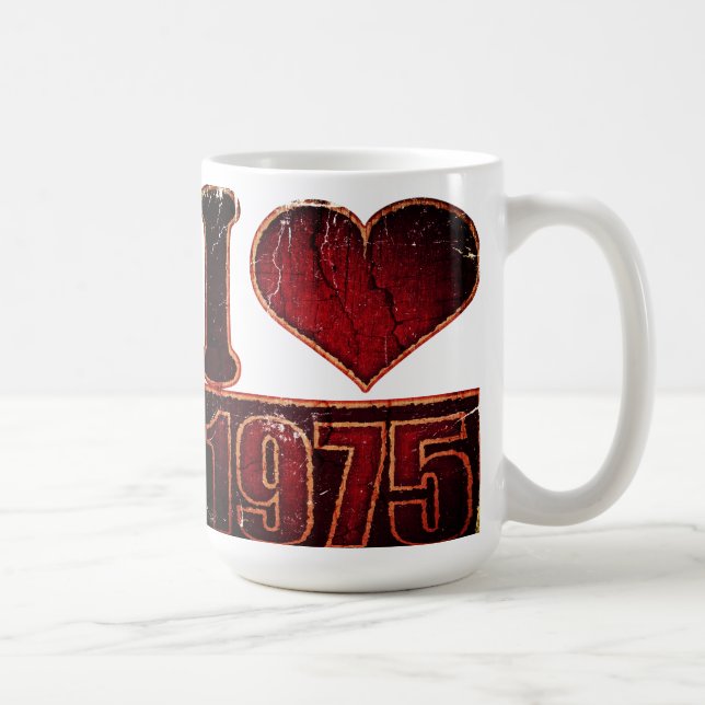 I love 1975 Vintage - Mug (Droite)
