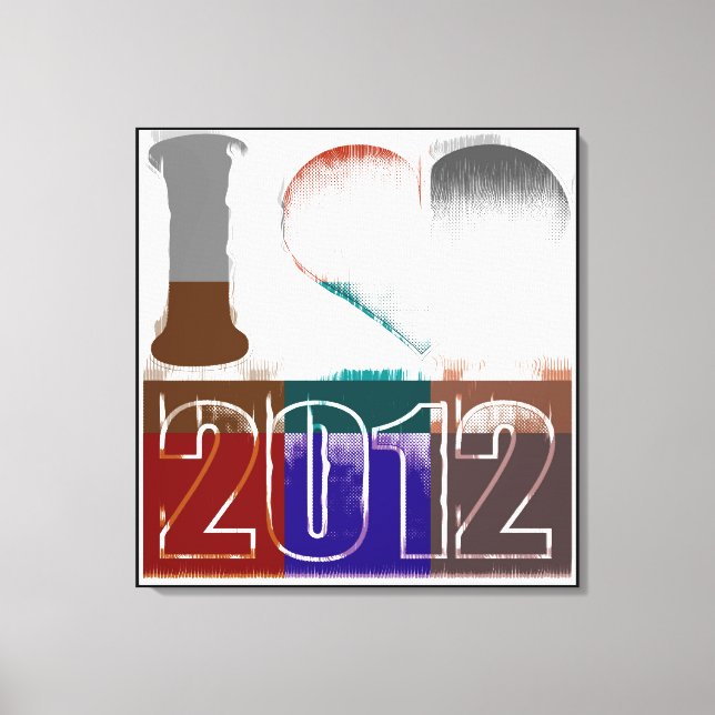 I love 2012 - Beaux-arts en toile (Recto)
