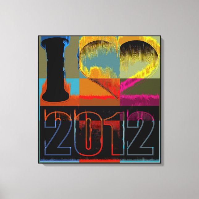 I love 2012 - Belle toile enveloppée (Recto)