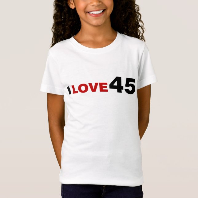 I Love 45 T-Shirt (Devant)