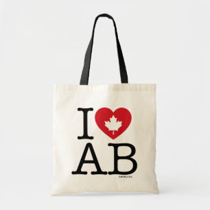 I Love AB   I Love Alberta Canada Custom Sac fourr