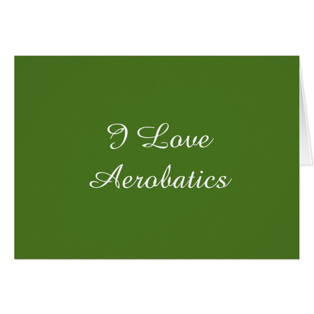 I Love Aerobatics (Devant horizontal)