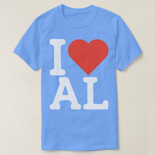 I Love Alabama TShirt 1 (Design devant)