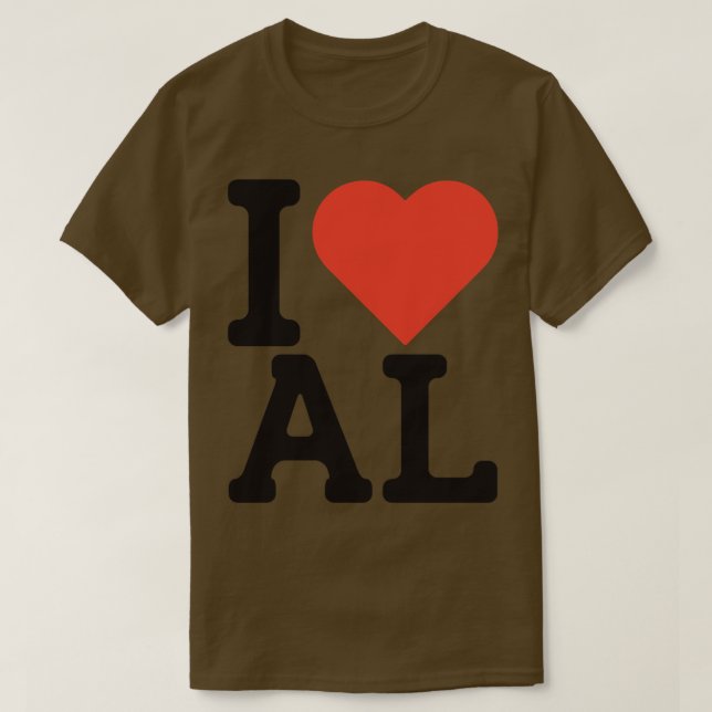I Love Alabama TShirt 2 (Design devant)